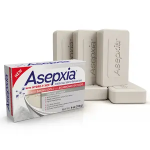 Asepxia Deep Cleansing Acne Treatment Bar Soap. 5 Pack. With Baking Soda and 2% Salicylic Acid, 4 Ounce - 1 Pack - Perfect for Oily & Combination Skin, Cleanser