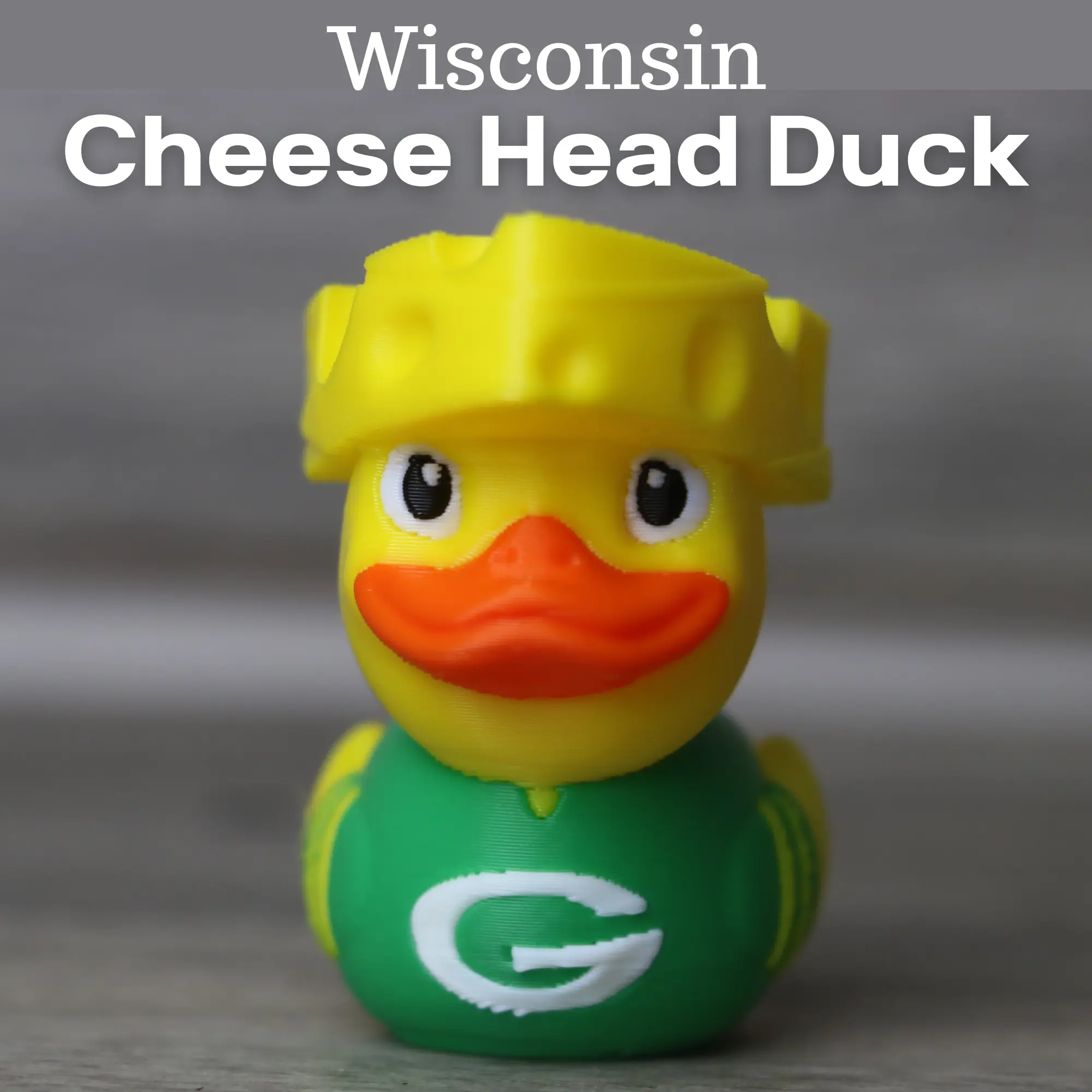 Packers Duck Cheese Head – Packers Fan Gift, Funny Football Duck