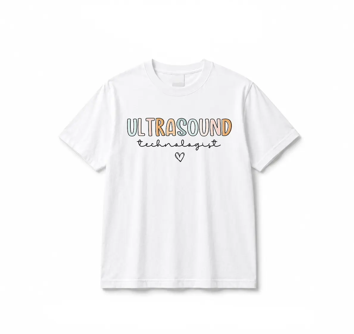 Women's Classic Graphic Short-Sleeve T-Shirt - Ultrasound Tech Top, RDMS Grad Gift, Rad Tech Shirts