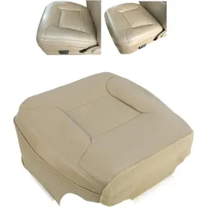 Synthetic Leather Seat Cover Compatible with 1992-1996 Ford Bronco - Med Mocha Tan (Driver Bottom Cover) Truck Cushion Protector