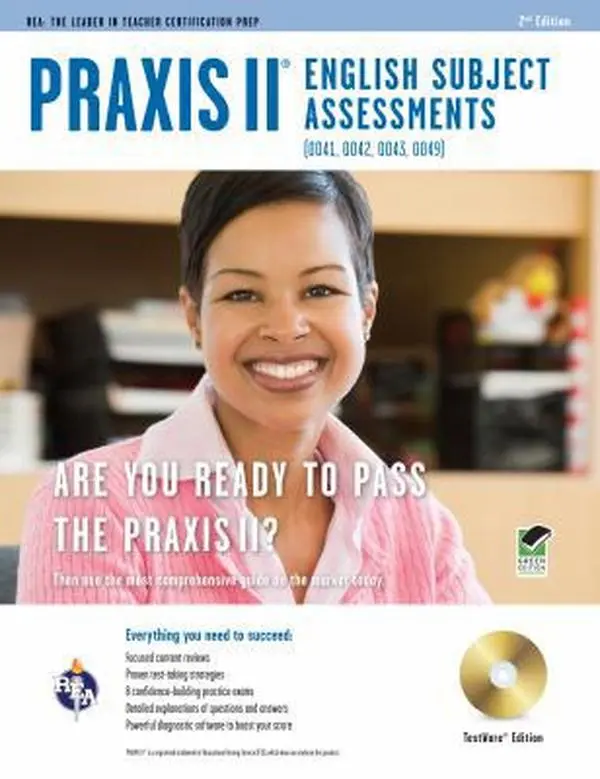 USED-Praxis II English (0041, 0042, 0043, 0049) W/CD-ROM 2nd Ed. [With CDROM] by Davis, Anita Price (Paperback)