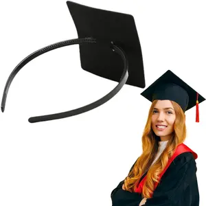 Graduation Cap Headband Insert, Grad Caps Headband Insert, Adjustable, Secures Cap and Keeps Hairstyle, Upgraded Interior Design, Simple and Practical Anti-Fall Hairband for Graduation