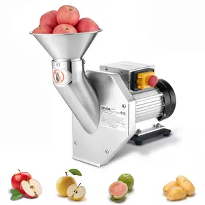 Summervibes VEVOR 550W Electric Fruit Apple Crusher, SUS304 Desktop Crushing Machine, Grinds Whole Apples Up to 2.76 Dia, 60 KG/H Capacity, Cider Press for Apples, Pears, Pineapple, Guava, Carrot, Potato