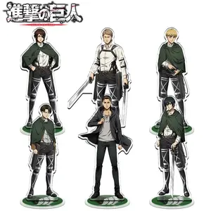 Attack on Titan Anime Acrylic Figure Stand Eren Rivaille Mikasa Model Desk Decor Collection Kids Birthday Gift Toys