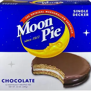 Moon Pie Marshmallow Sandwich Cookies Single Decker Snacks 6ct/12ct