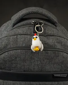 Poly The Chicken Keychain - 3D Printed Design, Simple and Elegant Style, Ideal for Everyday Use