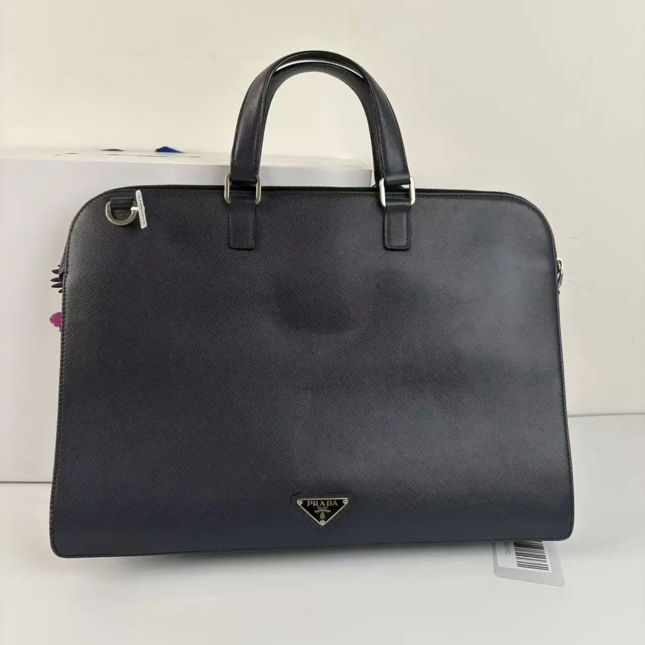Pre-owned PRADA Saffiano Leather Briefcase