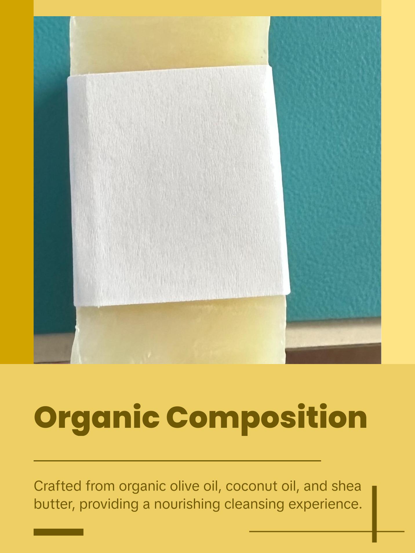 Organic Aloe Calendula Bar Soap: (Unscented, All-Natural, Vegan, Aloe-Infused) Cleanser, Facial Cleansing, Facial Wash ,Gentle Skincare ,Body Care, Soothing Sensitive Coconut Nourishing