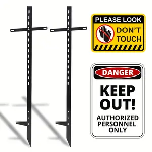 Heavy Duty Metal Yard Sign Stakes | Rust-Resistant Lawn Sign Holders for Outdoor Displays
