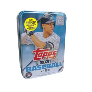 2021 Topps Baseball Series 1 Collectors Tin - 75 Cards (Aaron Judge Cover)