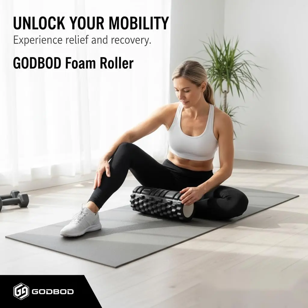 GODBOD Foam Roller - Deep Tissue Medium Density Muscle Massager with Myofascial Trigger Point Release, Back Massage Roller for Soreness and Mobility 13 x 5.5 Inch - TikTok Shop GODBOD Foam Roller - Deep Tissue Medium Density Muscle Massager with Myofascial Trigger Point Release, Back Massage Roller for Soreness and Mobility 13 x 5.5 Inch - TikTok Shop