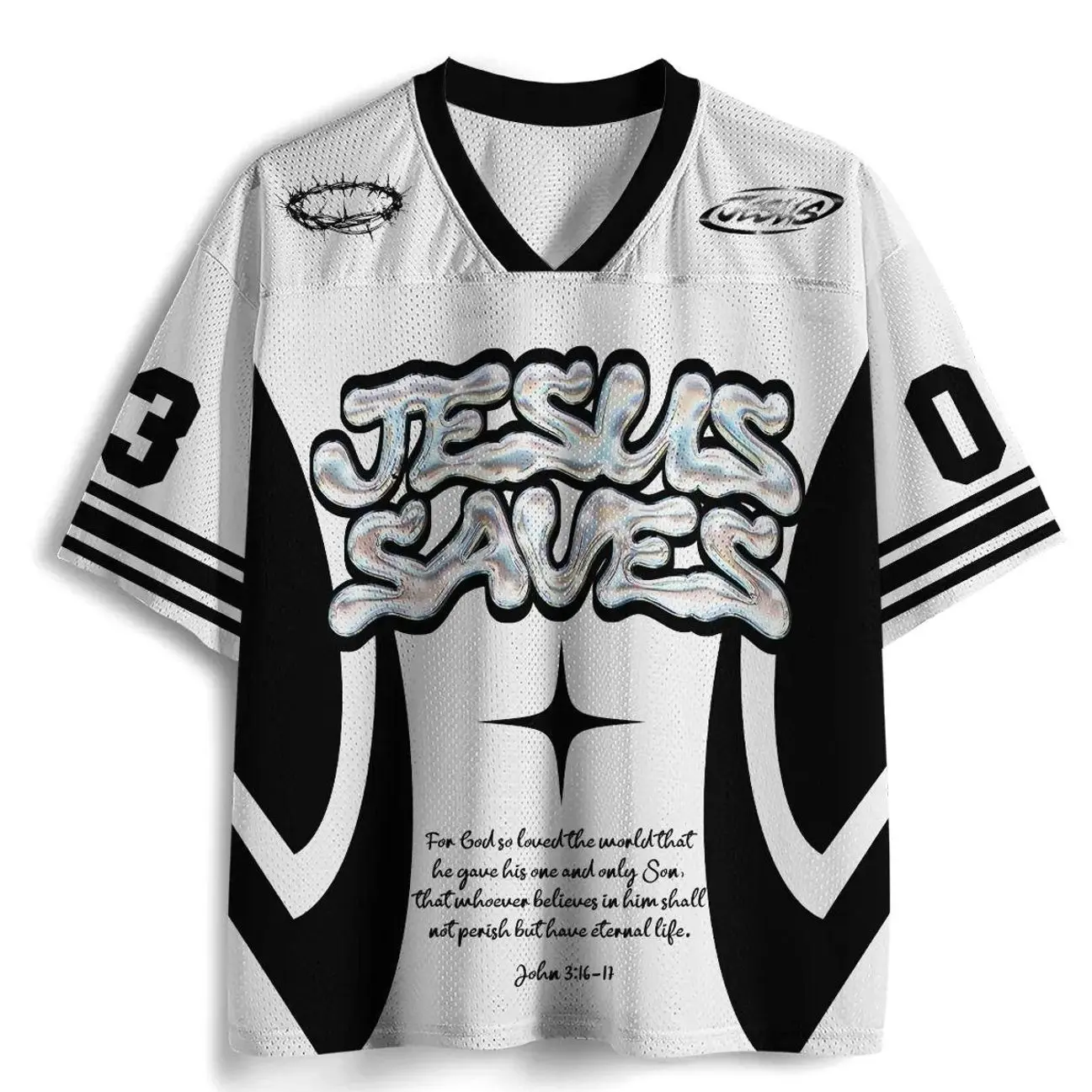 Jesus Saves Christian Mesh Jersey YOO FXB