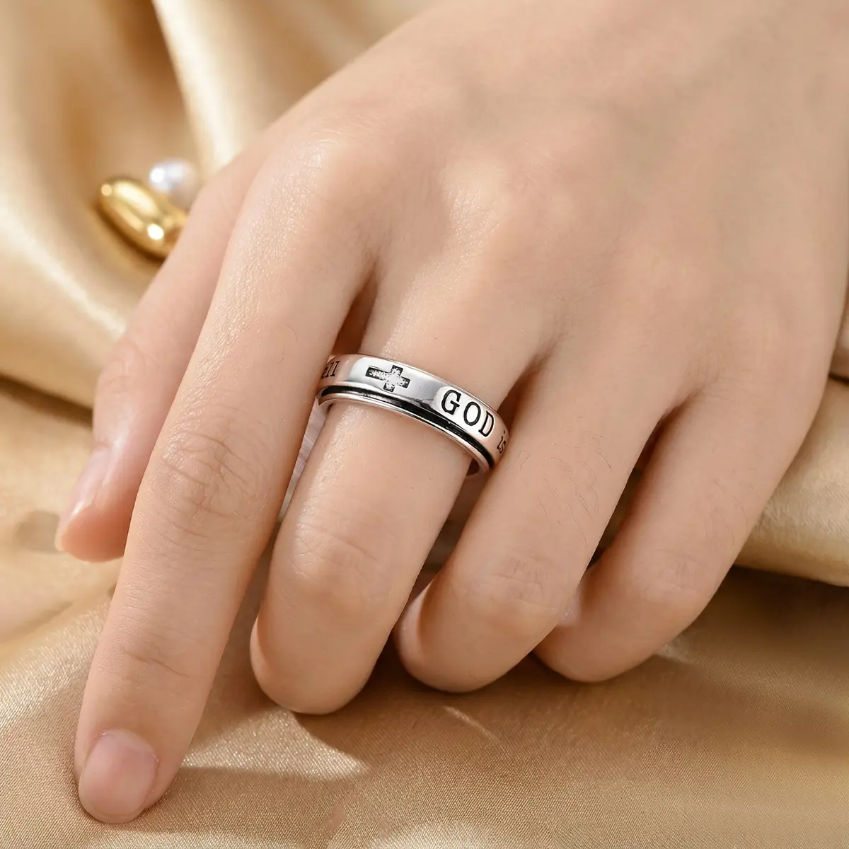 Faith Inspirational Spinner Ring