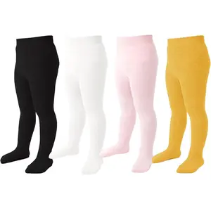 Mini angel Baby Girl Tights Toddler Cable Knit Leggings Seamless Cotton Stockings Winter Warm Pantyhose 3 4 5 Pack