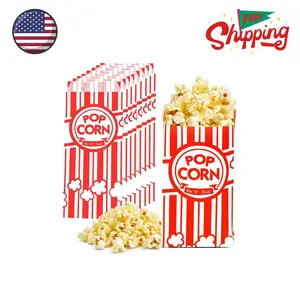 110 Pcs Paper Popcorn Bags, 1 oz Popcorn Bags Individual Servings