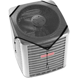 Outdoor AC Unit Mesh Cover 36”x36” – All-Season Protection for Air Conditioner with Bungee Cords, Keeps Leaves & Debris Out