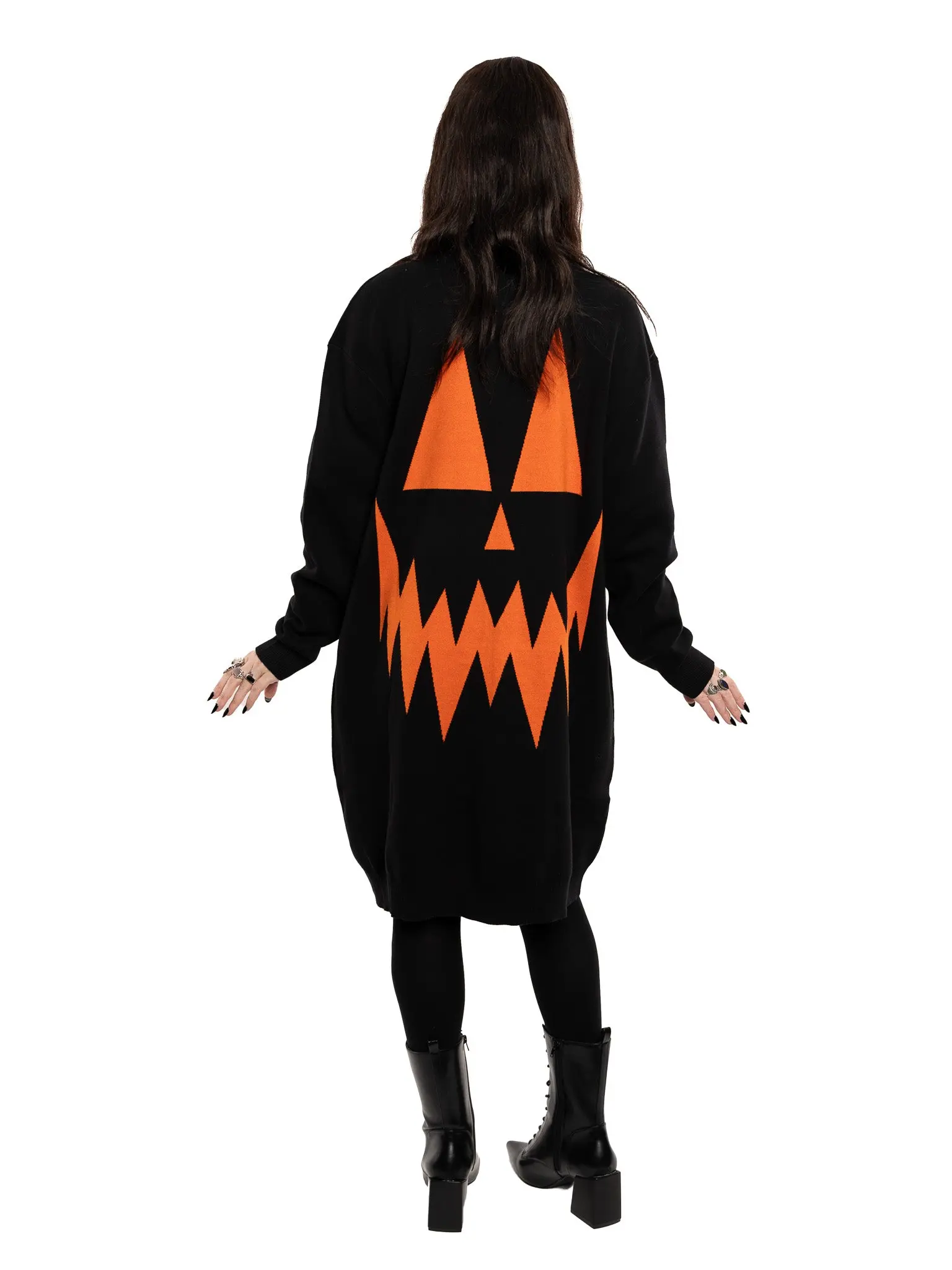 Carving Party Sweater Duster FOXBLOOD (ORANGE & BLACK) NO RESTOCK!!