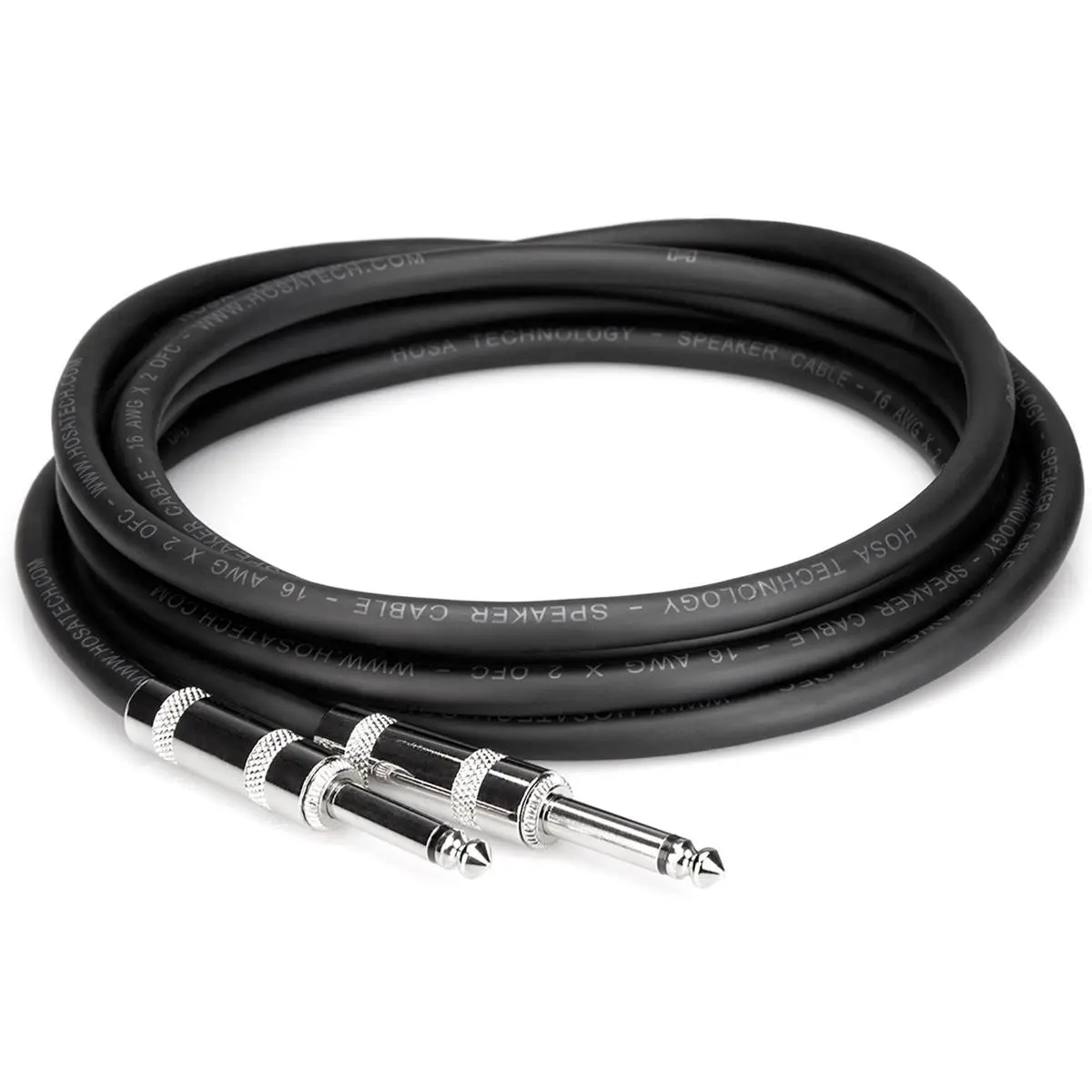 Hosa Technology SKJ-600 Series Metal 1/4" TS Male Speaker Cable, 3' Audio & Video Accessory, Accessories