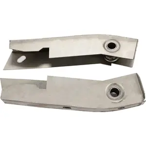 KQQIO Rear Shackle Mount Frame Rust Repair Compatible with 1987-1995 Jeep Wrangler YJ Natural Color Steel (Pair)