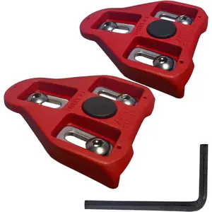 Bike Cleats Compatible with Look Delta Pedals (Incompatible with SPD) Road Cycling-Compatible with Look System-Indoor Cycling & Road Bike Bicycle Cleat Set