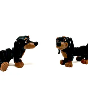 You can’t resist this adorable dachshund! Colorful Decor home tabletop lover gift print dog dog figure Nature Ornaments