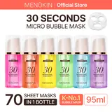 [MENOKIN] 30 Seconds Micro-Bubble Mask, Korean Glass Skin Care Essential, 70 Uses, 3.21 fl.oz, Turkey Neck, Zempic Neck, Tech Neck, Smoker Lines, Smile Lines, 11 Lines, Under-eye Hollows, Forehead Lines, Micro-Bubble Primer, #DealsForYouDays