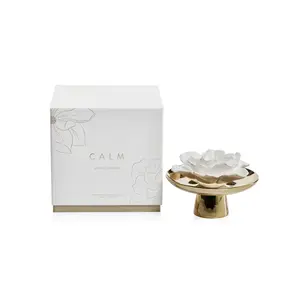 WHITE FLOWER  - CALM Porcelain Zodax Porcelain Diffuser