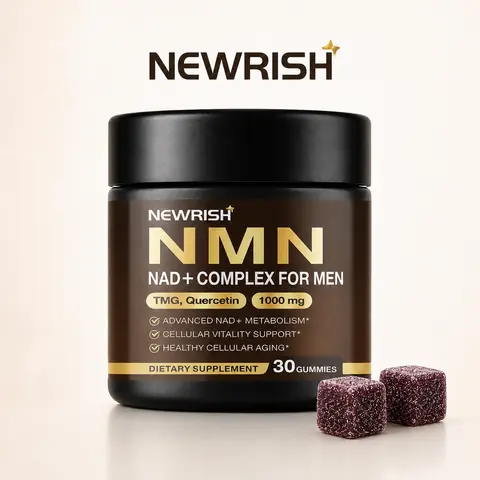 Newrish Male Supplement-Contains Liposomes-NAD +, CoQ10, L-Carnitine, Fitness-Energy Support-30 Tablets Edible Dietary Vitamins Healthcare Natural