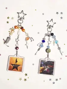 Hamilton & Epic the Musical Keychains, Collectible Broadway Memorabilia, Perfect Gift for Theater Lovers, Durable Metal Design