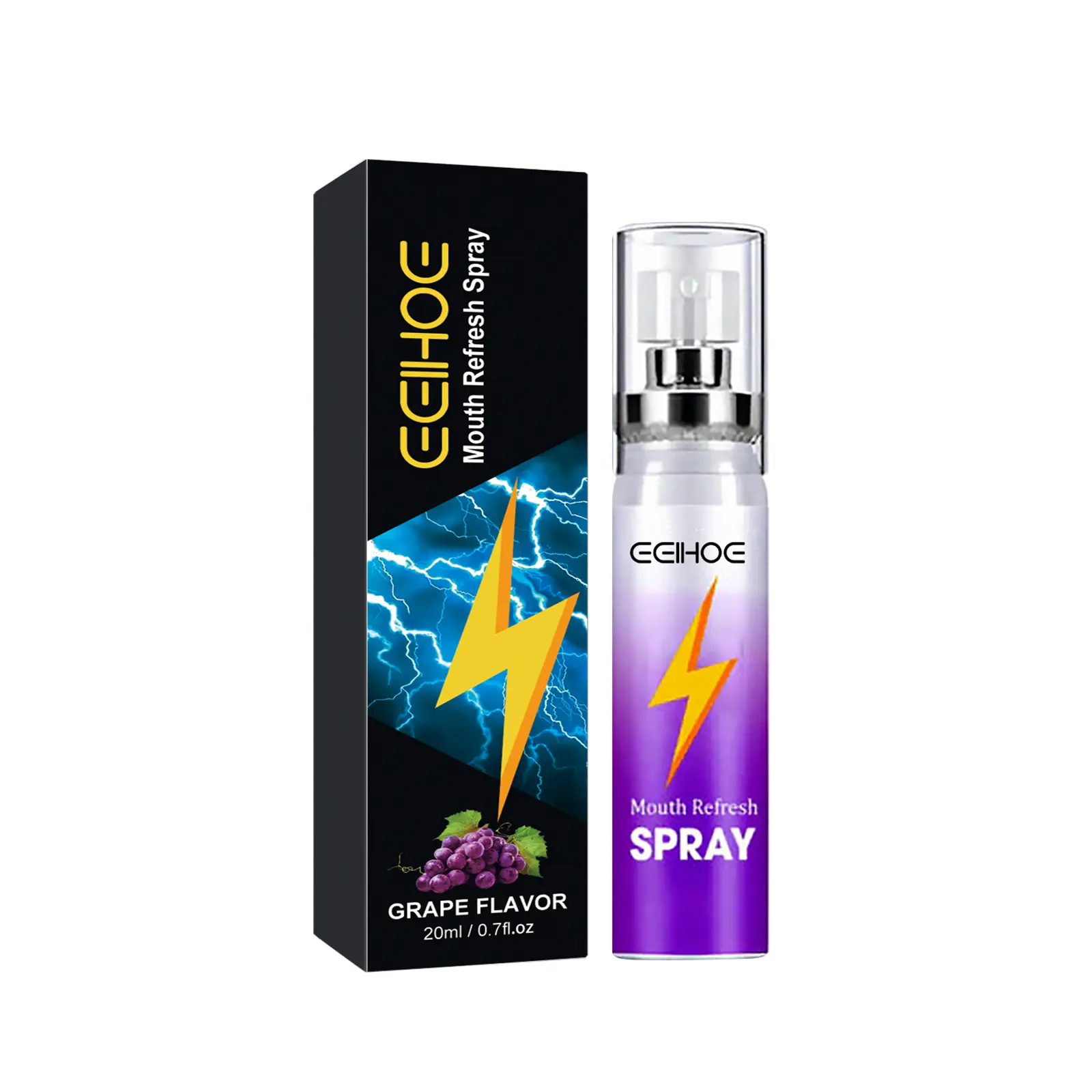 EELHOE Fresh Mouth Spray, Clean Bad Breath Fresh Breath Fragrance Portable Spray Mint Oral