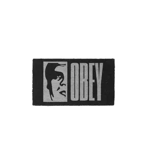 Obey Half Icon Floor Mat in Black