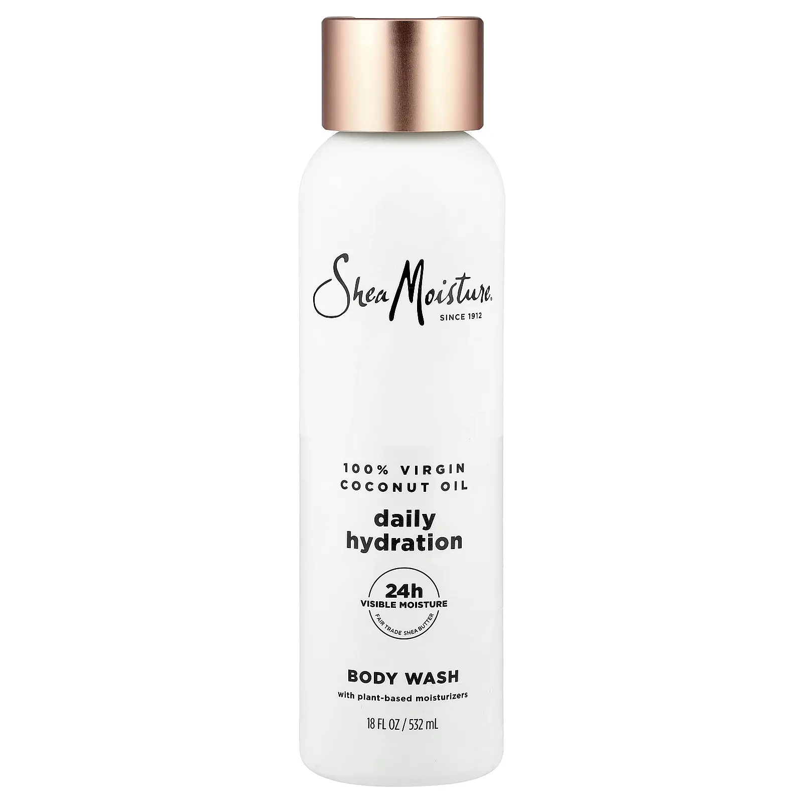 SheaMoisture Daily Hydration Body Wash, 100% Virgin Coconut Oil, 18 fl oz (532 ml)