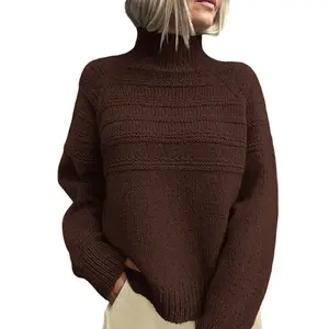 PrettyGarden Women's Turtleneck Sweaters Fall Chunky Knit Pullover Long Sleeve Jumper Tops Trendy Winter Clothes