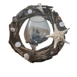 Handmade Outer Banks Driftwood Wreath - Perfect for Hanging Decor or as a Gift