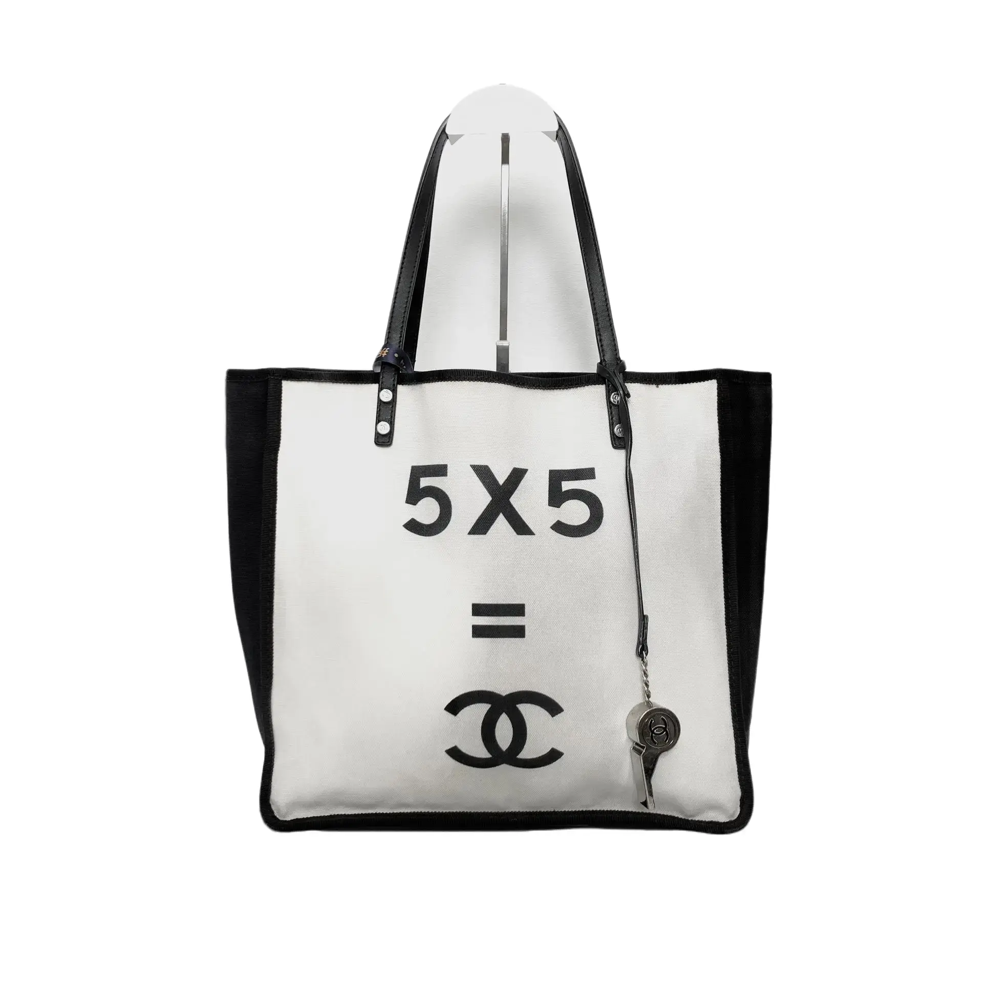 Pre-owned CHANEL Canvas Tote Bags CALUXB Small 5x5 Let's Demonstrate Tote