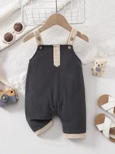 Spring Summer Unisex Baby Corduroy Overalls, Boys Girls Infant Pantsuit, Comfortable Cotton Fabric, Perfect for Daily Wear