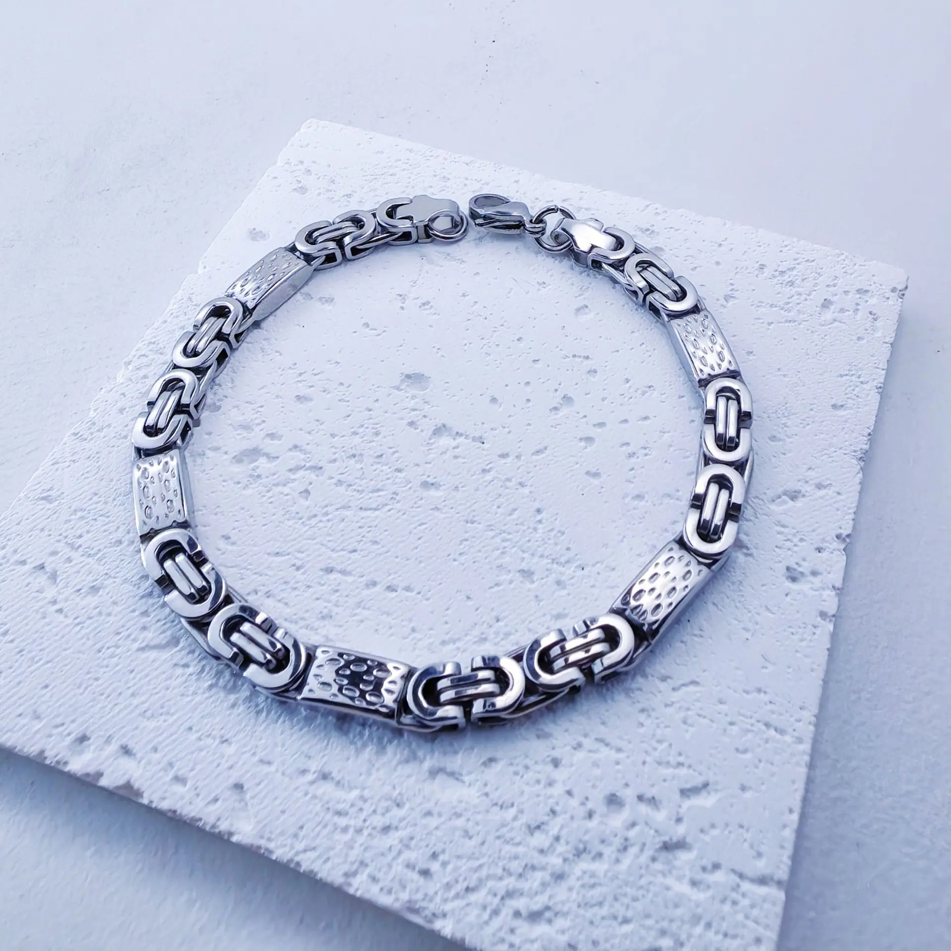 6mm steel colored bracelet