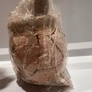 Barrolga clay cantarito relleno QUEBRADO/BROKEN. Filled with different terrones and caolin. Made in Mexico