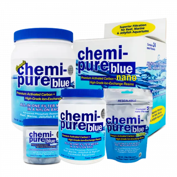 Chemi-Pure Blue - 5 oz - Saltwater / Reef Aquarium Filter Media - High Quality Activated Carbon