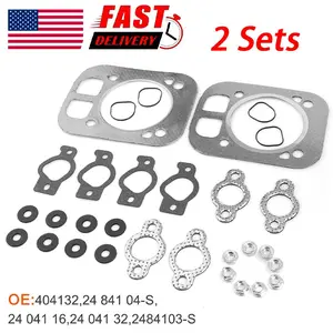 DIY Mower Fix Cylinder Head Gasket Kit, Replacement Head Gasket Set for Kohler 24-841-04-S CH730 CH740 CV25 ECH730 25HP Engine, Lawn Mower Tractor Repair Parts Compatible with John Deere Kubota Garden Farm Garage Maintenance