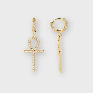 Ankh Earrings (Gold)