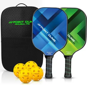 Point Dume Pickleball Paddles Set of 2 Pickle Ball Paddles Carbon Fiber Pickleball Paddles Cute Pickleball Paddle Set Premium Graphite Carbon Toray 700 4 Pickleball Balls Carry Case USAPA Approved