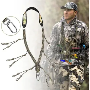 2 in 1 Duck Call Lanyard Duck Strap Carrier for Hunting Adjustable Nylon Game Call