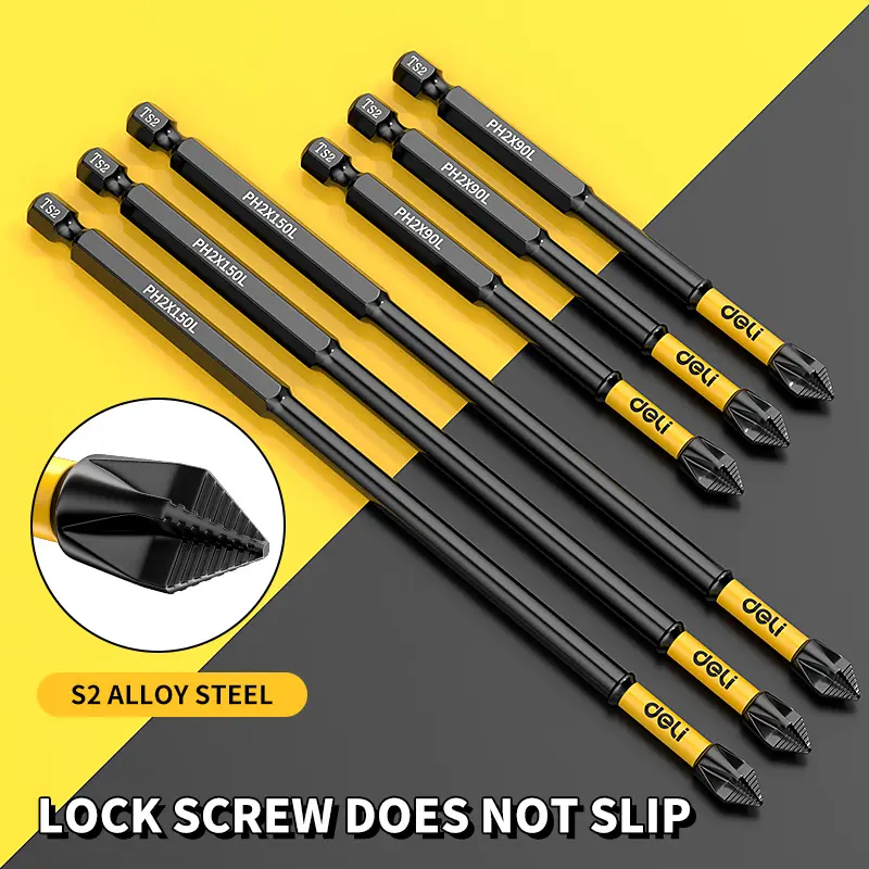 3/8/15-Pieces 65mm/2.6-inch Phillips PH2 impact-resistant non-slip drill Set, Magnetic Screwdriver Bit Set for Plastic, Wood, Home, Factory, Office, and Metal Applications. Phillips Insert Bit Set Compatible with Electric and Manual Drivers.