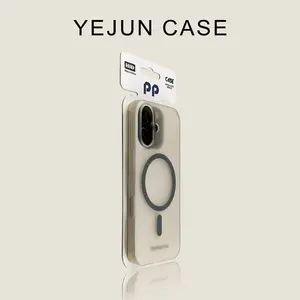 2026 New Frosted Skin-Friendly Ice Mist Magnetic Smartphone Case with Large Cutouts for iPhone 17 Pro Max 17 16 Pro Max 16 15 Pro Max 15 14 Pro Max 14 13 Pro Max 13, Hard PC, Strong MagSafe Compatible, Protective, Shockproof Anti-Drop Anti-Scratch