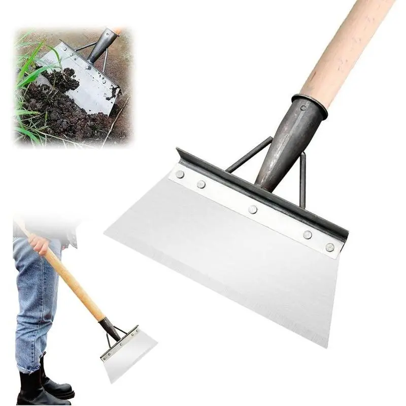 Multifunctional Cleaning Shovel,(handle not included)Multi-Functional Garden Cleaning Shovel Flat Shovel, Garden Spade Shovel, Heavy Duty Garden Tool for Digging, Lawn Edging, and Weed Removal