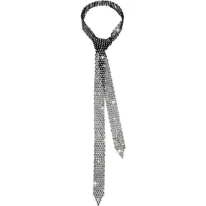 Z-HDW38   Rhinestone Ties for Women Glitter Sparkle Long Women Neck Tie Thin Skinny Womens Crystal Tie for Prom Daily Party