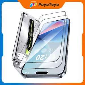 PuyaTeya [2-Pack] Phone Screen Protector Unbreak 9H Glass for iPhone 13/14/15 Pro, Pro Max Screen Protector [Auto-Dust Removal, Bubble Free] 1:1 Full-Coverage Tempered Glass Ultra HD Clear, Case Friendly Cellphone Smartphone tiktokshopspringglowup, Access