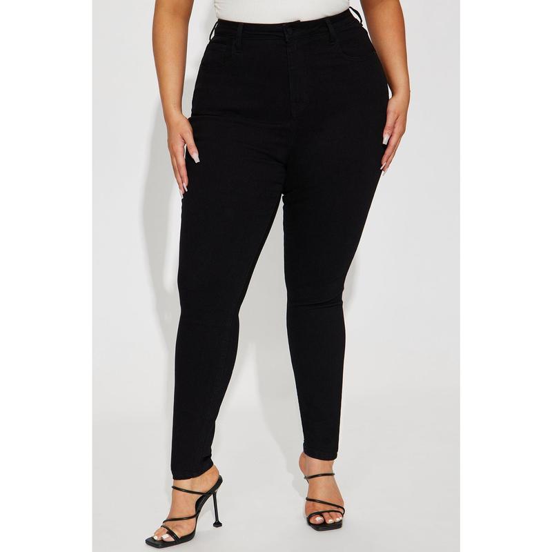Tall Harper High Rise Stretch Skinny Jeans - Black