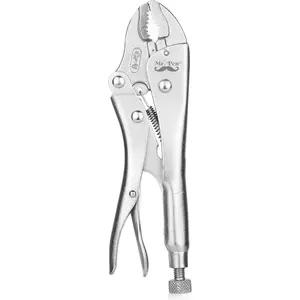 - 7 Inch Curved Jaw Alloy Steel Locking Pliers with Wire  and Adjustable Wrench